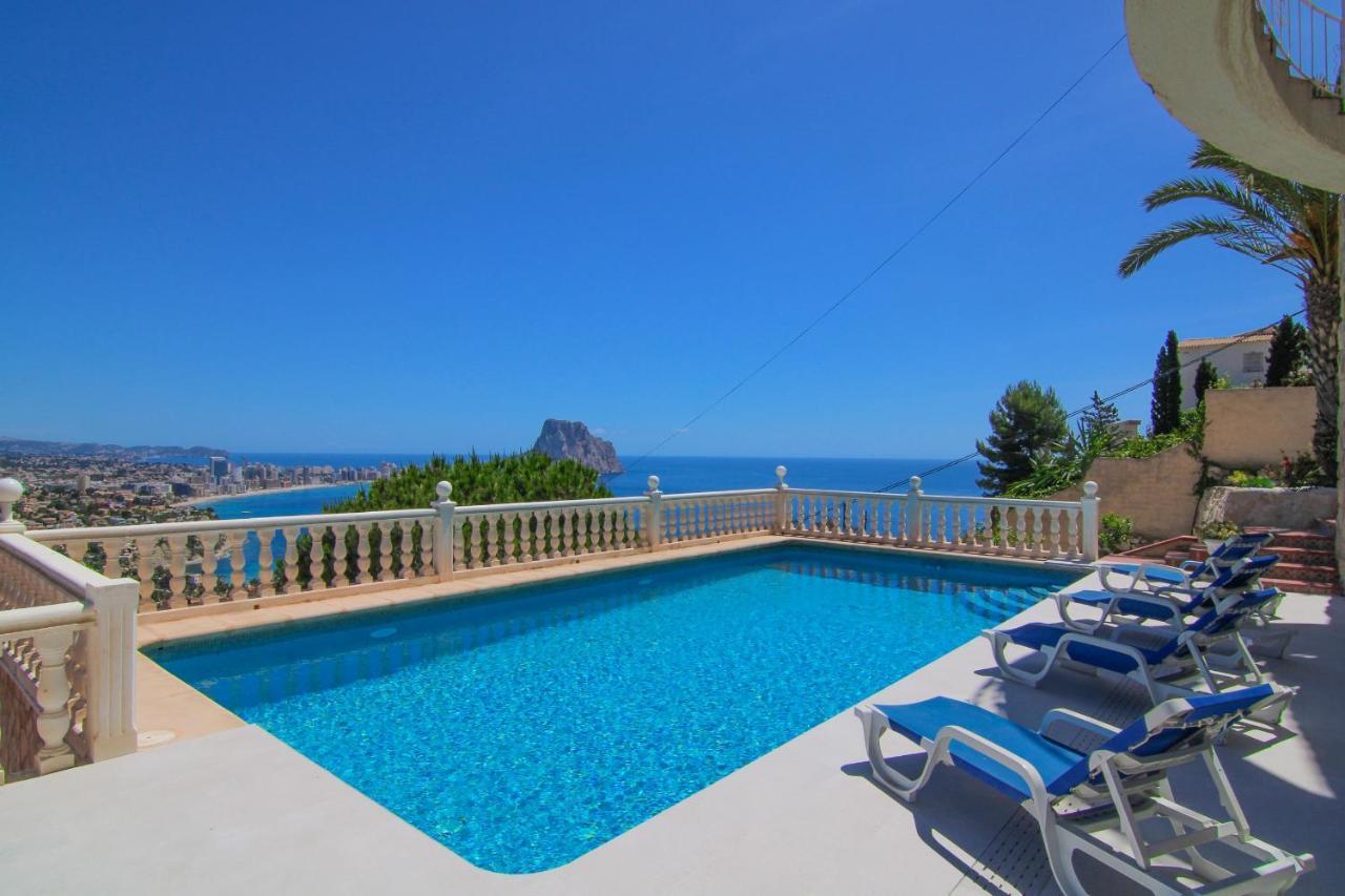 Villa con piscina y vistas al mar - Mar 27 H Calpe Esterno foto