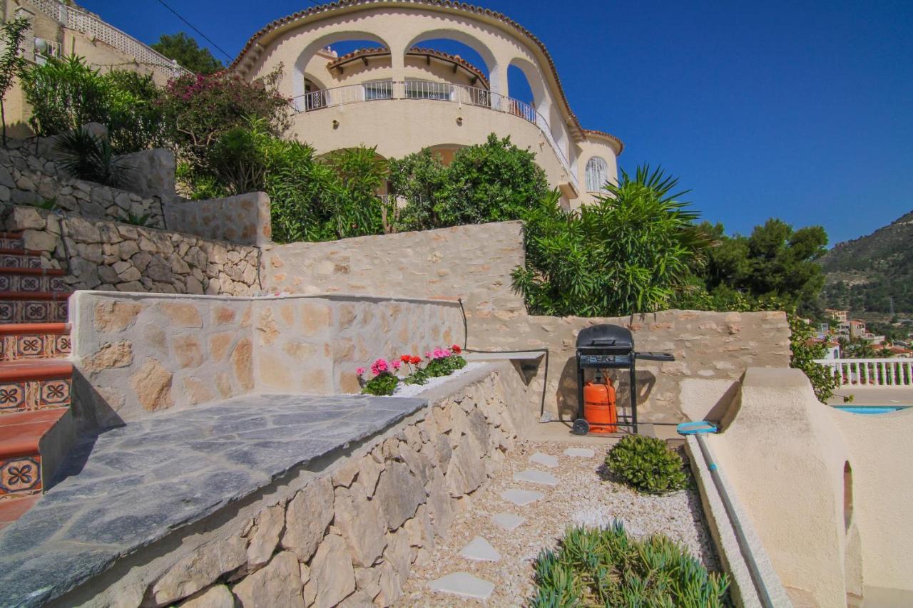 Villa con piscina y vistas al mar - Mar 27 H Calpe Esterno foto