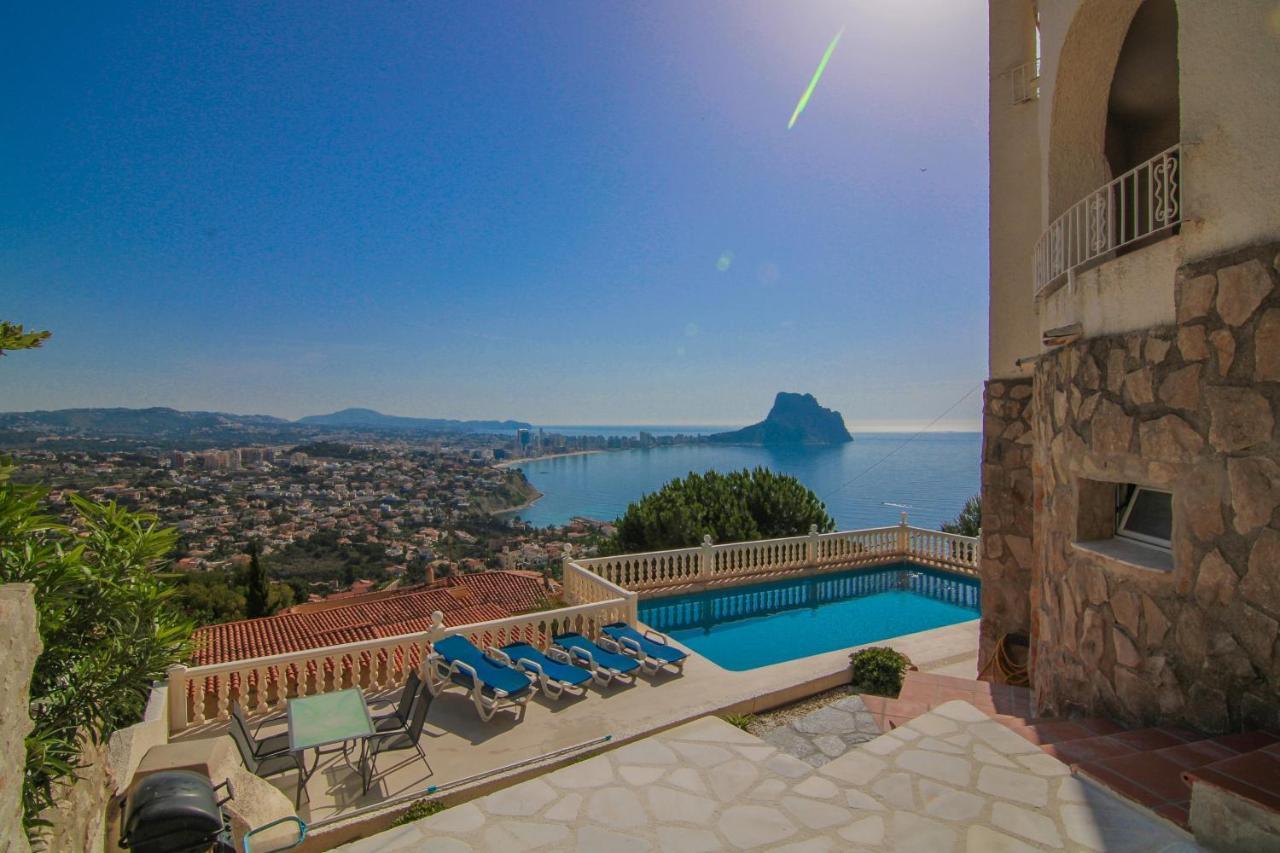 Villa con piscina y vistas al mar - Mar 27 H Calpe Esterno foto